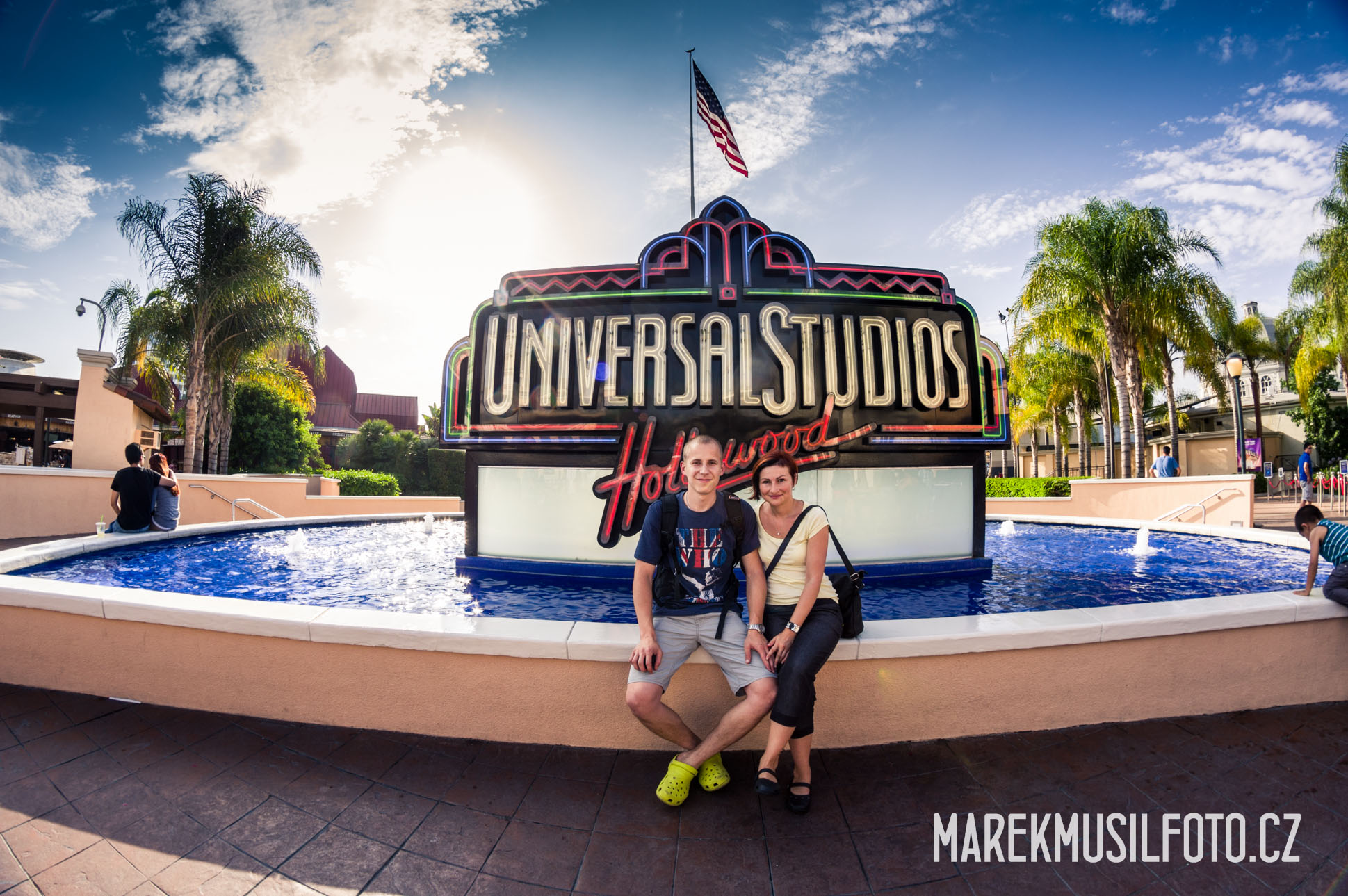 Nápis Hollywood Universal Studios