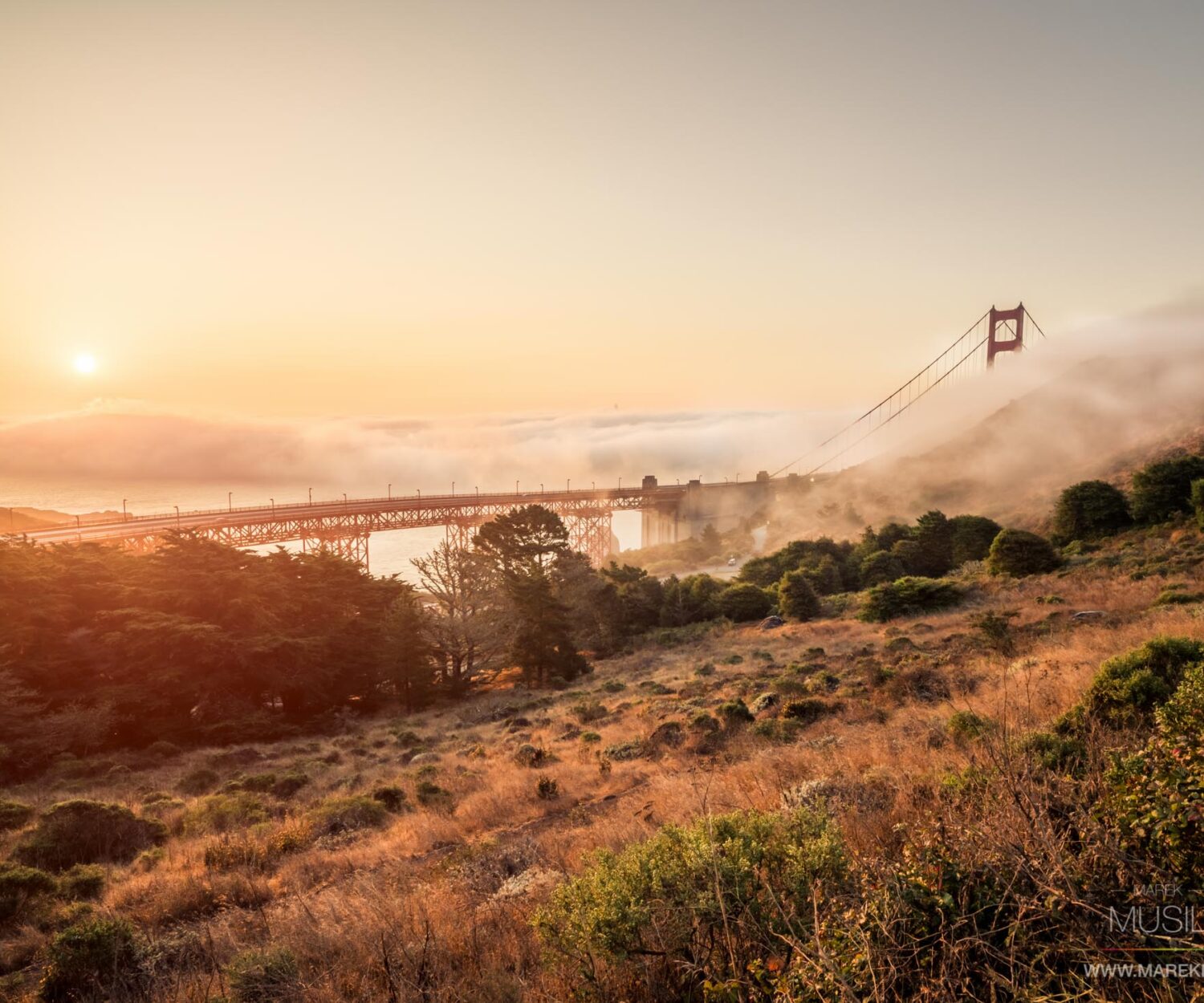 San Francisco východ slunce.