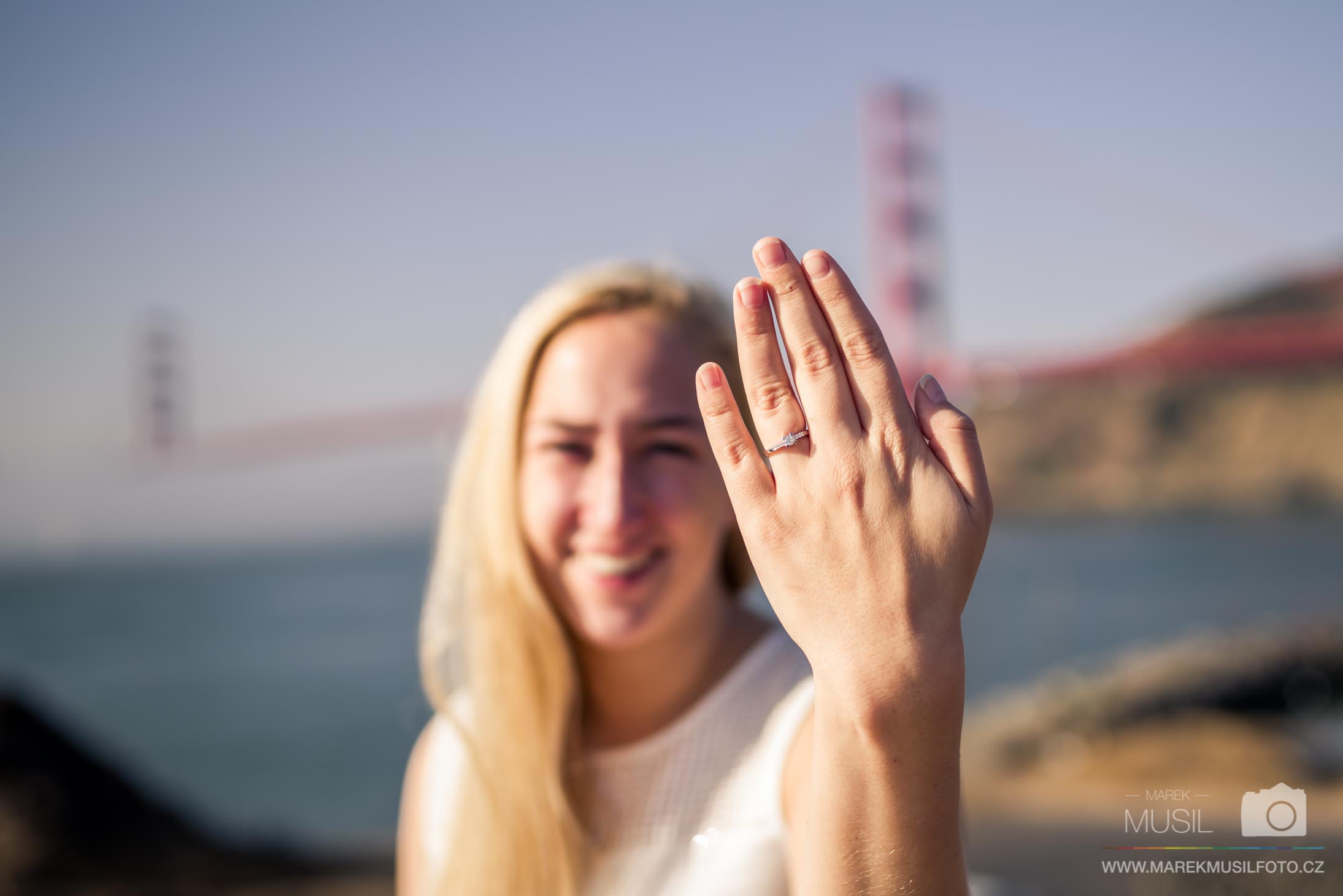 Žádost o ruku Golden Gate Bridge.