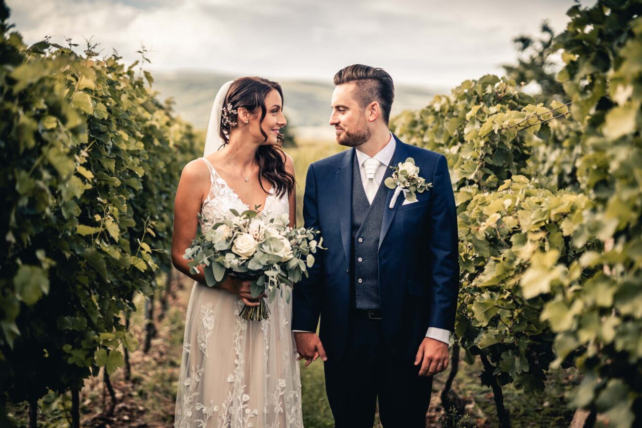 Párová fotka ze svatby Míši a Patrika.