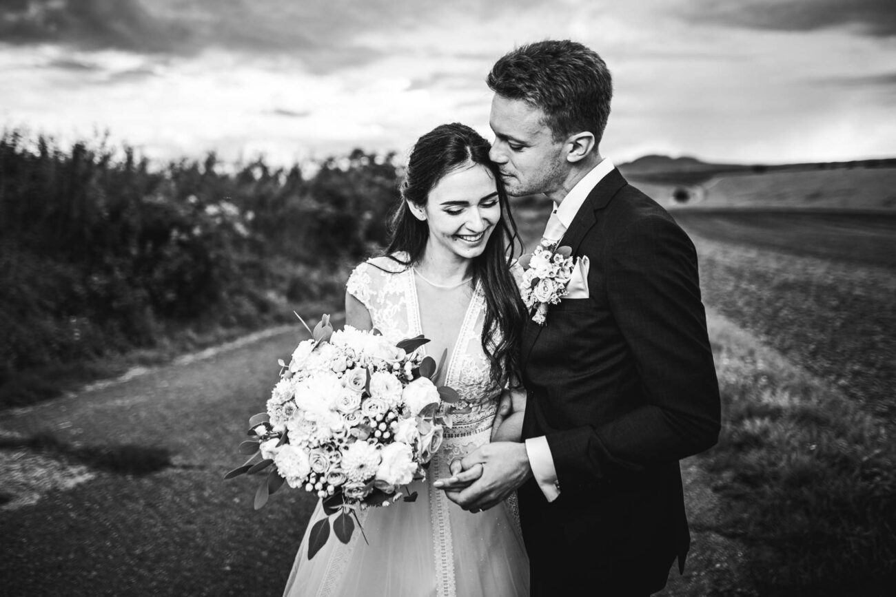 Párová fotka Zdeňka a Anety u Hustopečí.