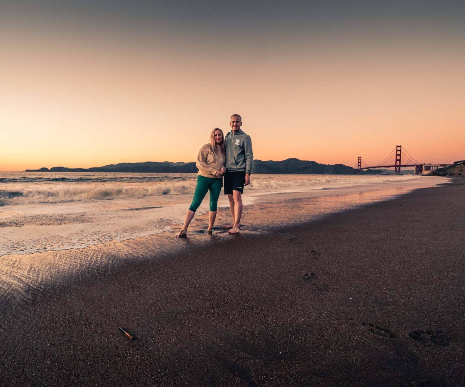 San Francisco, Golden Gate Bridge, Baker's Beach a další místa.